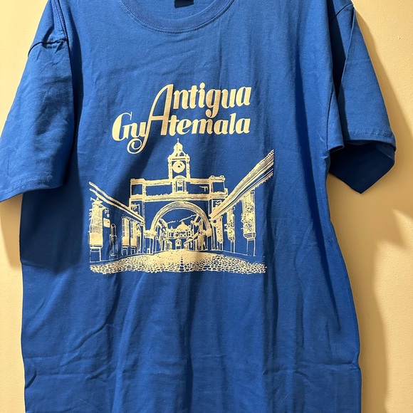 Antigua Guatemala Blue Graphic T-Shirt new without tags unisex - Picture 1 of 14